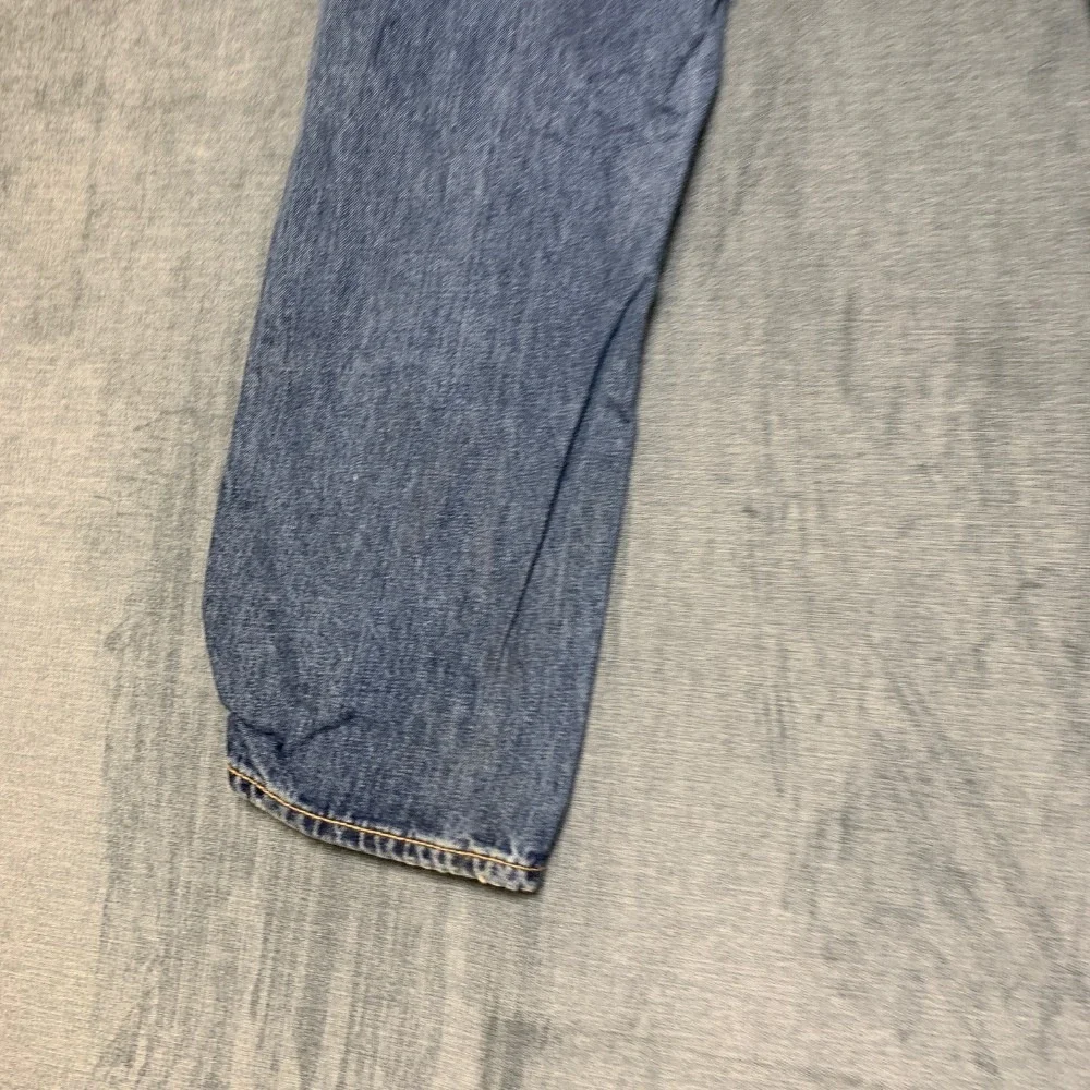 Levi's 514 Jeans Mens 36x30 Blue Denim Distressed Non Stretch Everyday Wear